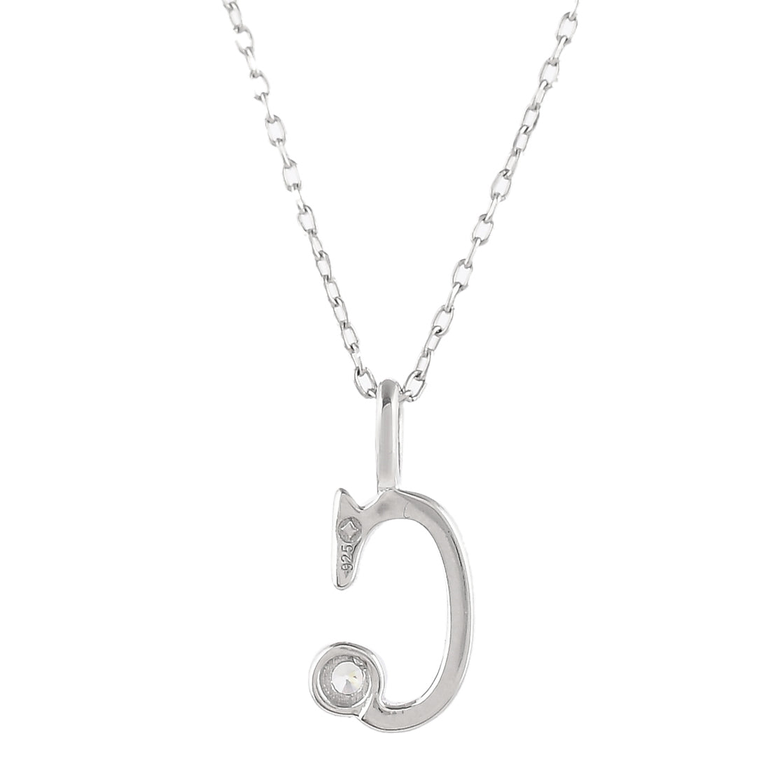 Diamond Letter C Necklace Silver | Medley Jewellery